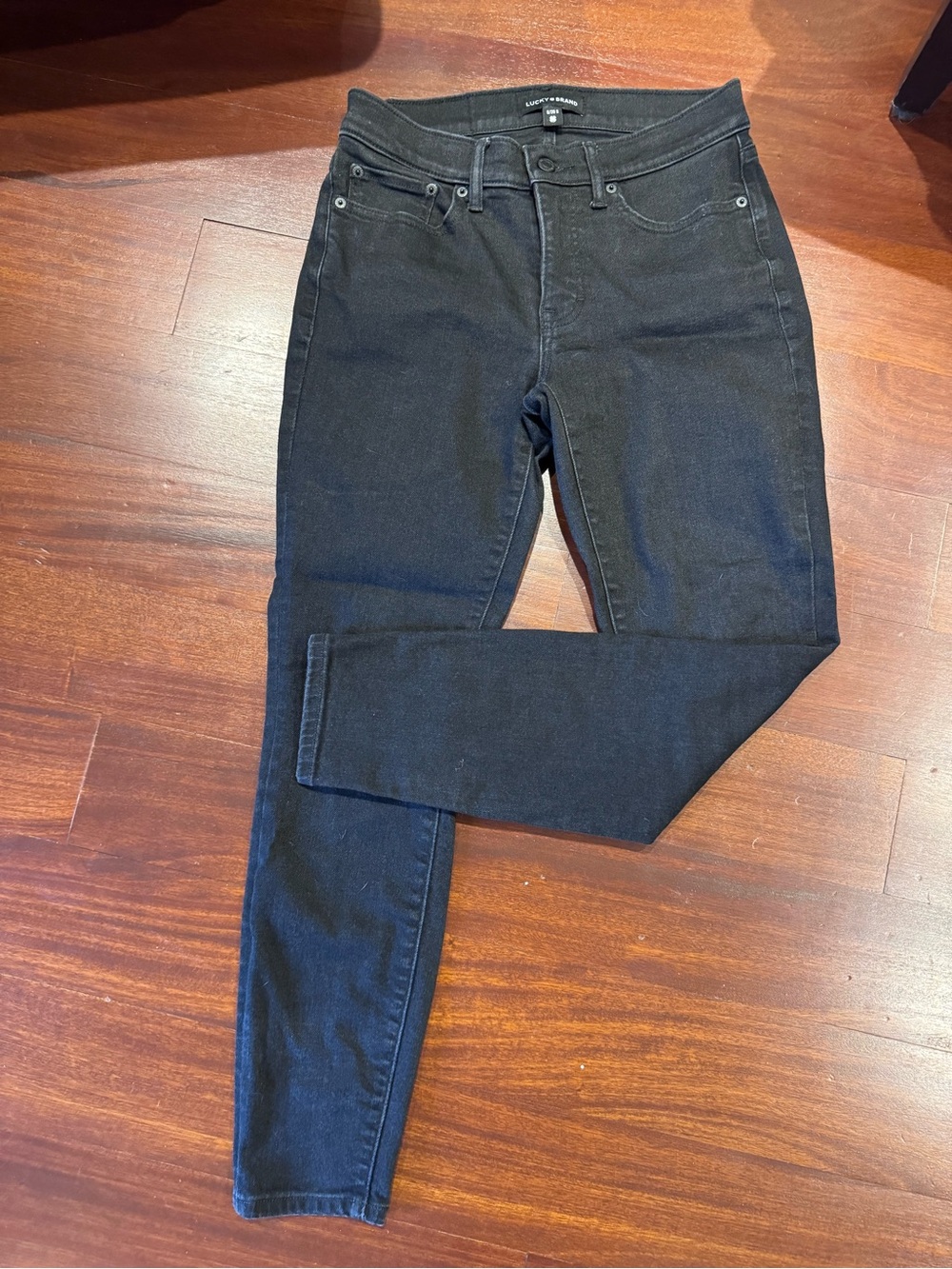 Lucky Brand Ava Mid Rise Women's Black Skinny Jeans